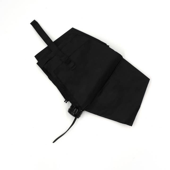 Selini New York - Vente Parapluie – unisexe - Parapluie de voyage compact noir