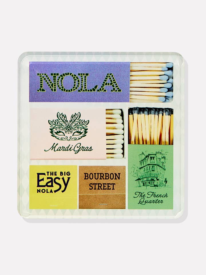 New Orleans Matchbook Coasters for wholesale by Tart By Taylor