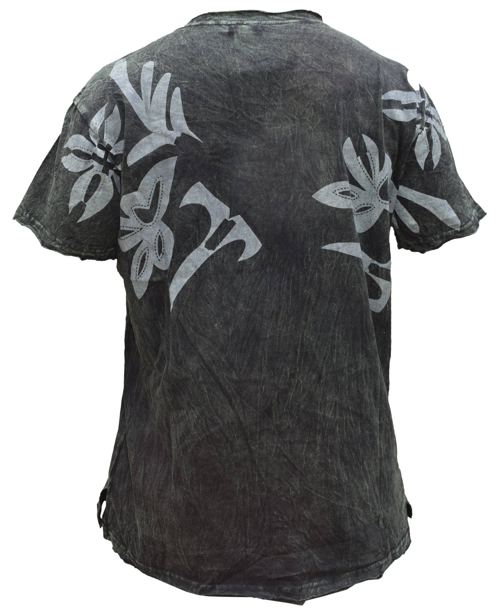 Gheri - Venta al por mayor Camiseta - Unisex - Camiseta de manga corta con dobladillo deshilachado, lavado a la piedra y acabado rugoso.8