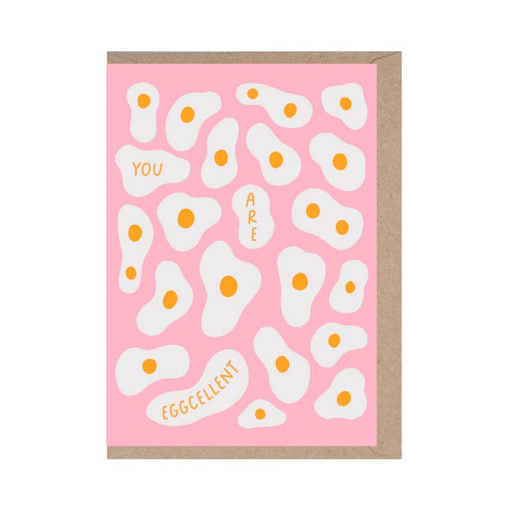 YOU ARE EGGCELLENT - GREETING CARD - STATIONERY - LOVE for wholesale by Rumble Cards