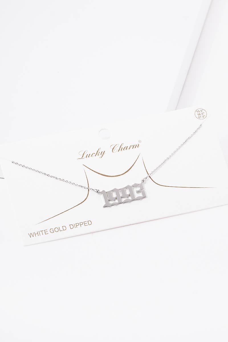 OHBOOBA DESIGN - Wholesale Pendant/Charm Necklace - Gold Plated Birth Year Necklace27