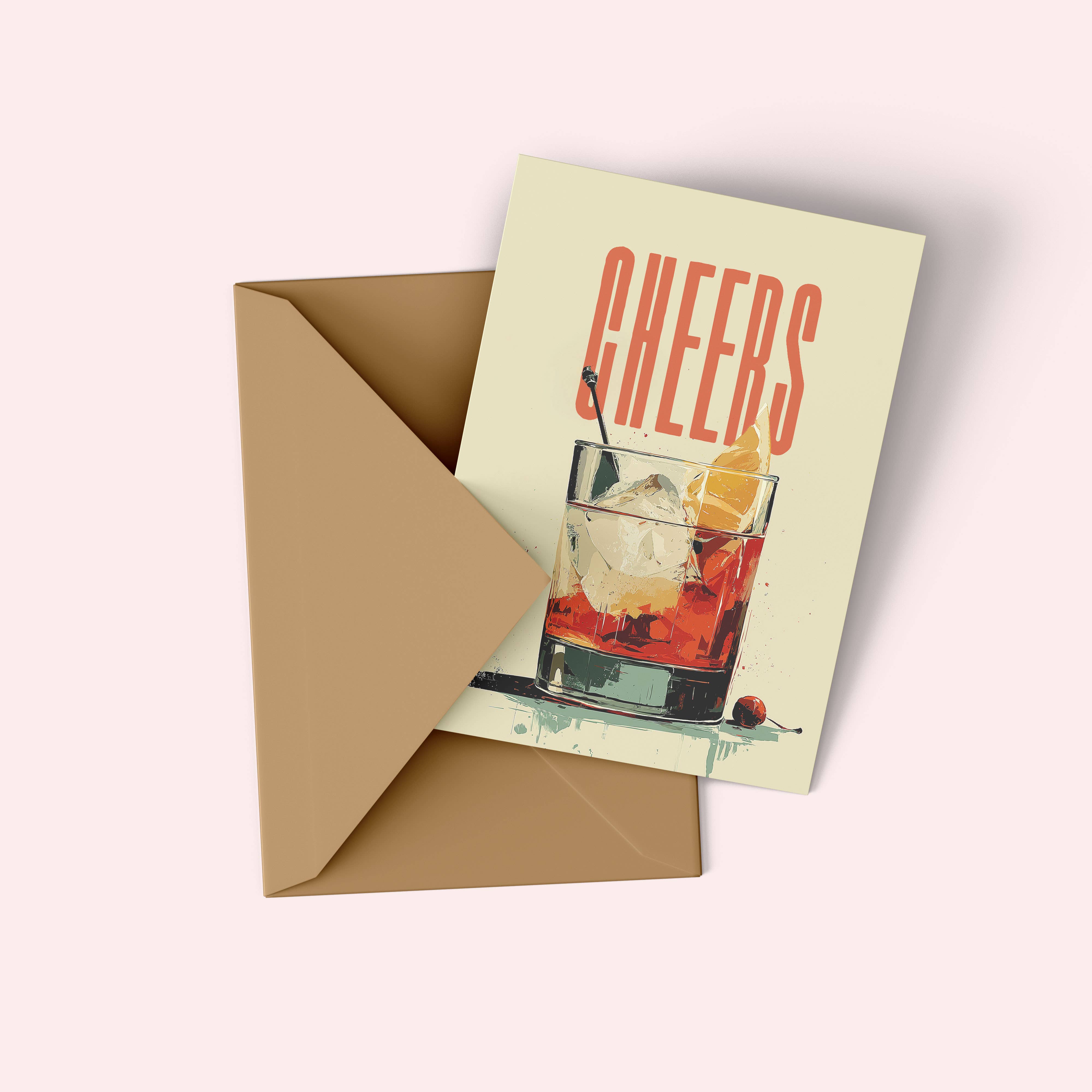 Tiramisu Paperie - Wholesale Birthday Card - THE DOLCE COLLECTION-Cheers, Birthday, Celebrations, Drink1