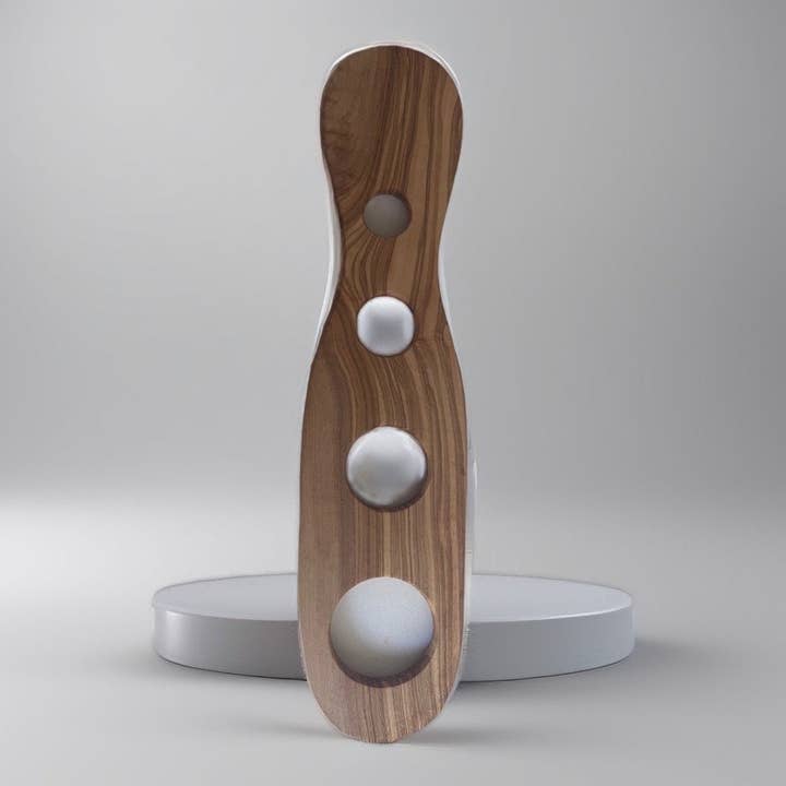 Bearthy - Wholesale Kitchen Tool/Gadget - Olive Wood Spaghetti Pasta Measurer with 4 Serving Portions