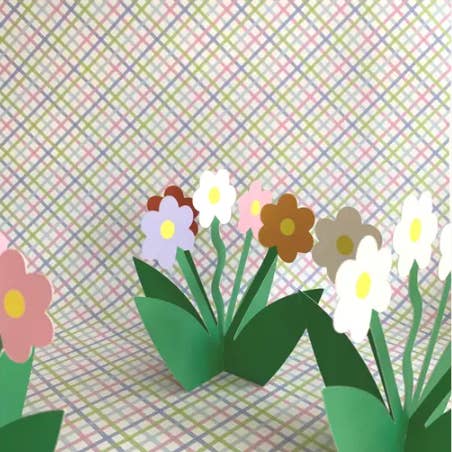 Kitty Kenda Papergoods - Wholesale Everyday Greeting Card - Standing 3D Daisy Floral Bloom Everyday Greeting Card