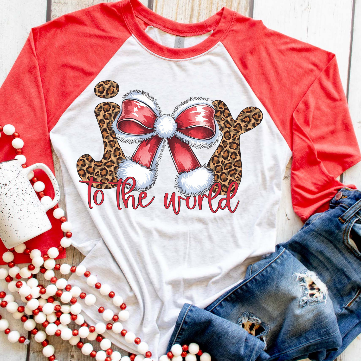 Joy To The World - Raglan Tee for wholesale on Faire0