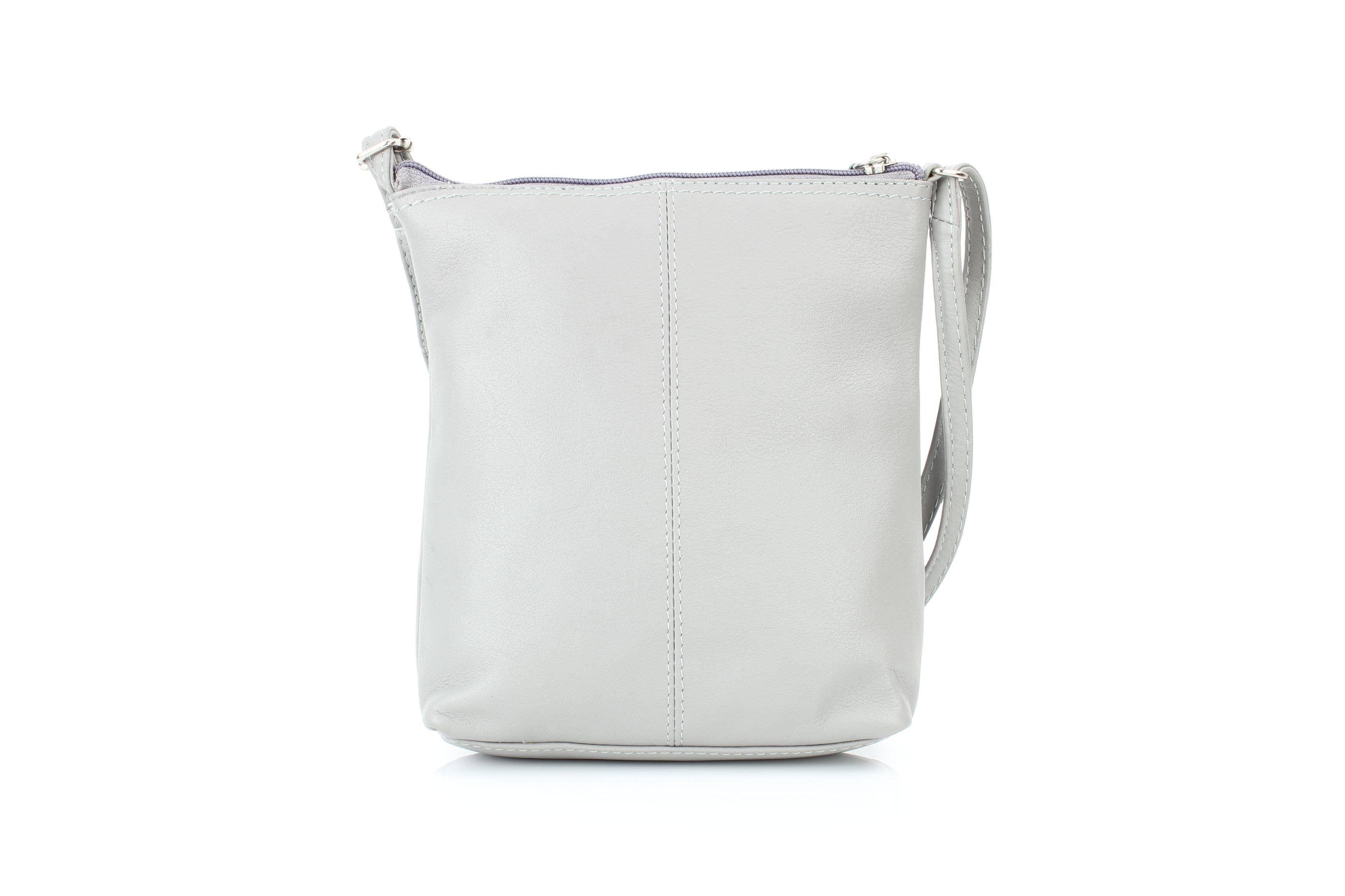 Leather Impressions Inc – wholesale Axelväska - Dam – Anchorage Slim Läder Crossbody | Dubbel Dragkedjedetalj RB 1568