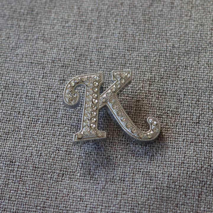 DrifWoo - Wholesale Brooch - Rhinestone Initial Letter Clip – Personalized Gift Charm5