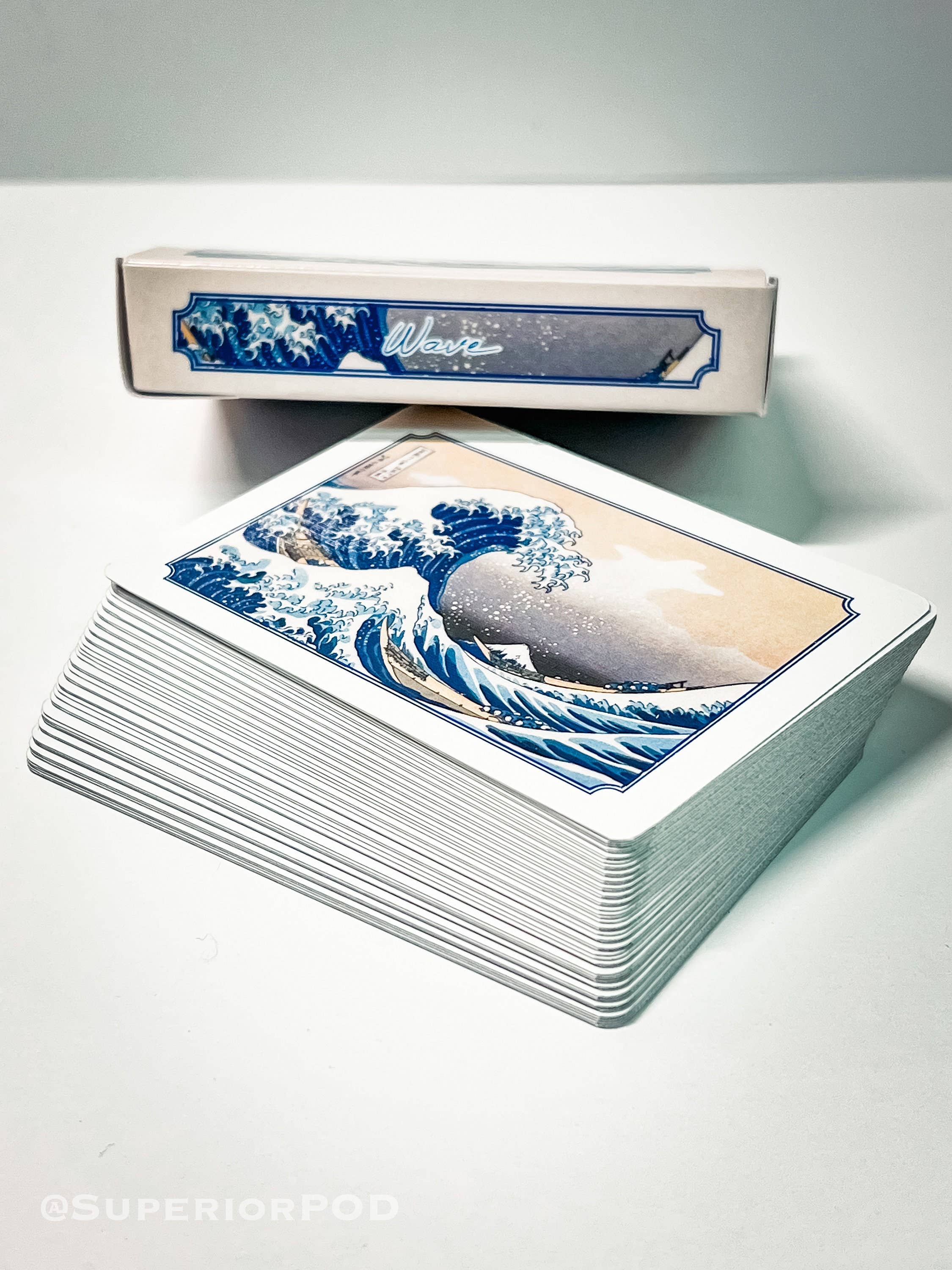 Superior Print on Demand - Vente Jeu de cartes - Jeu de cartes japonais The Great Wave, le jeu The Wave8