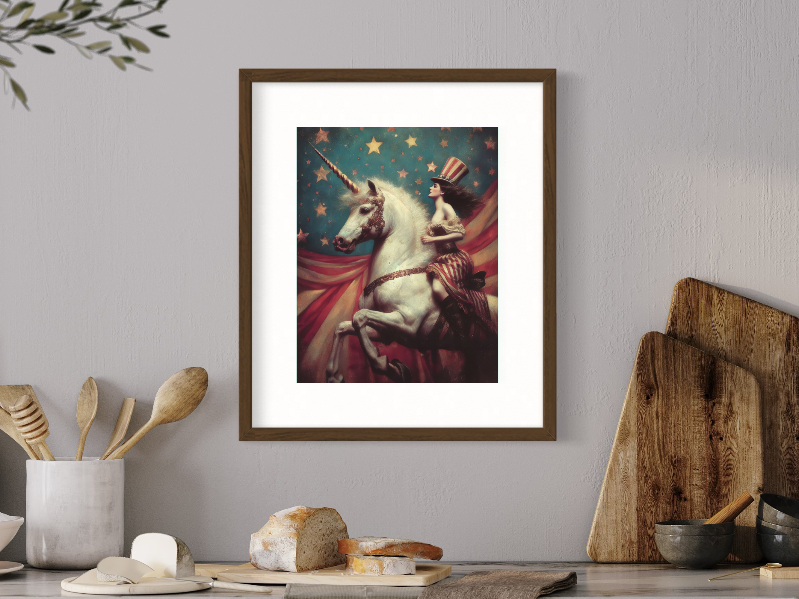 Salty Alyce – Engroshandel Kunsttryk –   Vintage Stars And Stripes Cirkusplakat Vægindretning 129RD  6