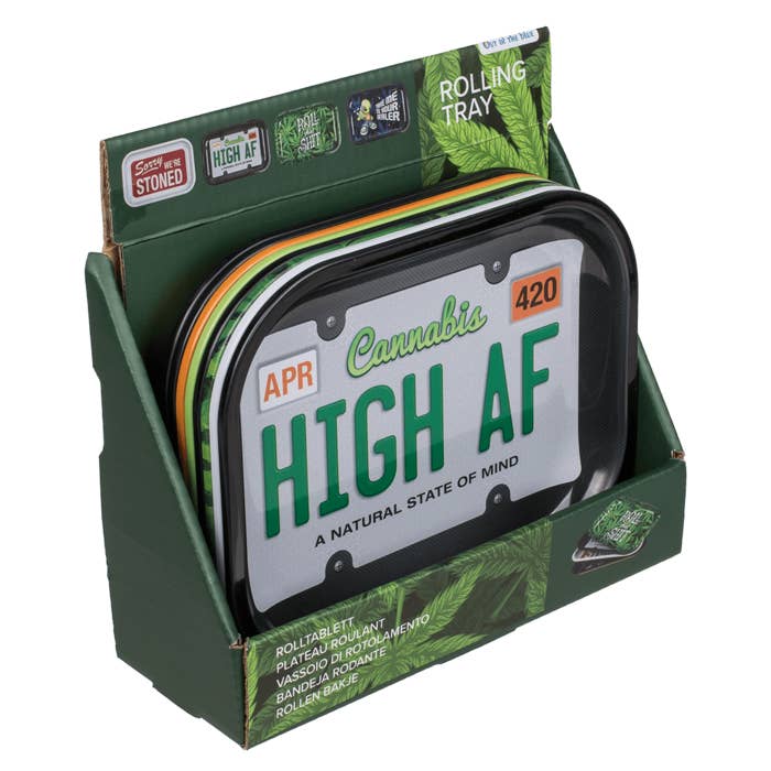 Out of the blue KG - Wholesale Decorative Tray - Rolling tray I, ca. 18 x 14 x 1,5 cm,2