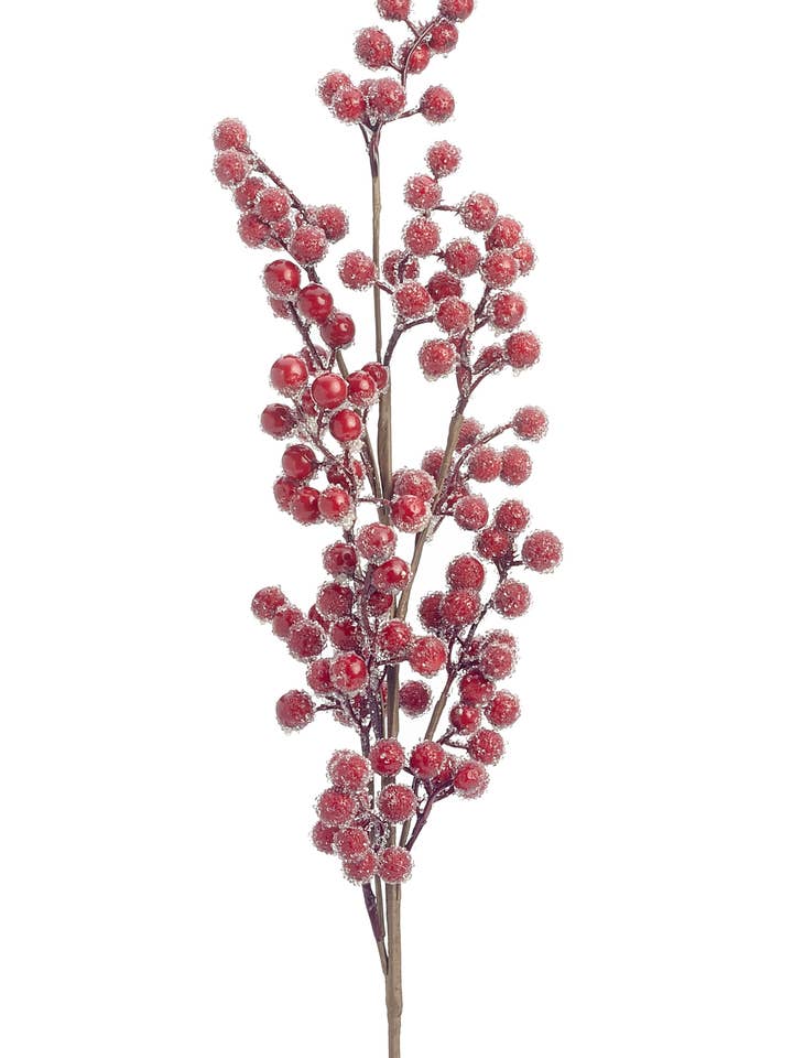 SPRAY ICED BERRY RED 27" for wholesale by Studio Specialties