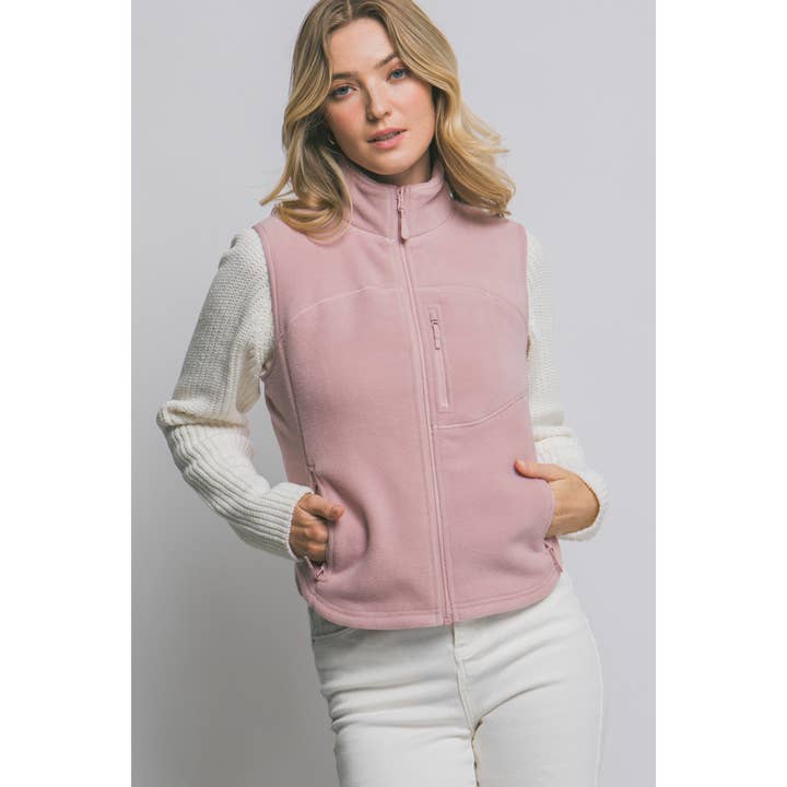 Timeless - Wholesale Outerwear Vest - Women's - Fleece Zip Up Vest8