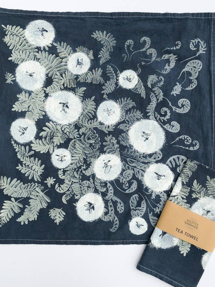 Vuurvliegjes en Varens Theedoek voor wholesale door Solstice Handmade