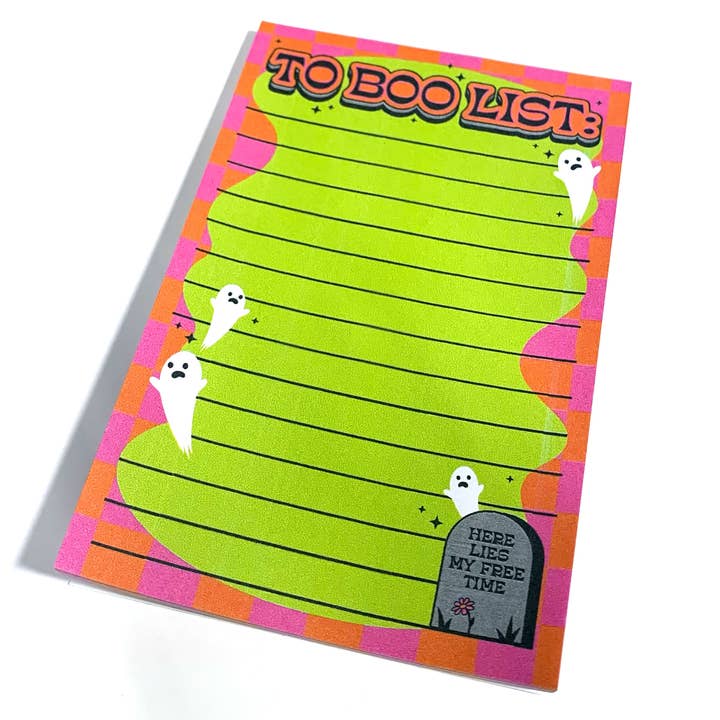 Krystan Saint Cat - Wholesale Notepad - To Boo List Halloween Spooky Notepad2