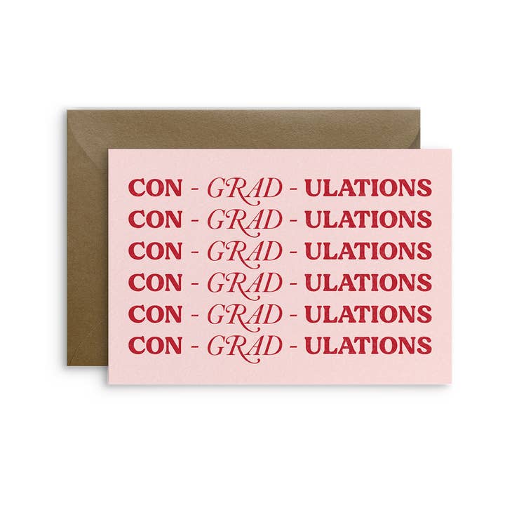 CON-GRAD-ULATIONS | Tarjeta de graduación para venta al por mayor de Frames of Butter