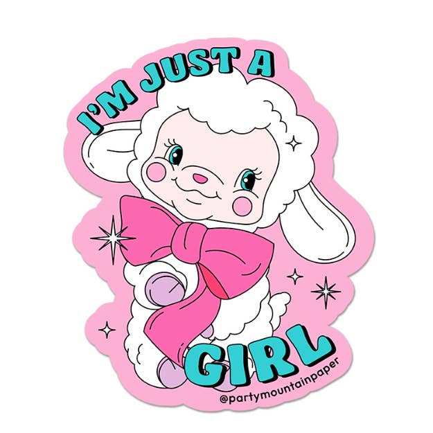 Party Mountain Paper co. - Wholesale Phone & Laptop Stickers - I'm Just a Girl Sticker0