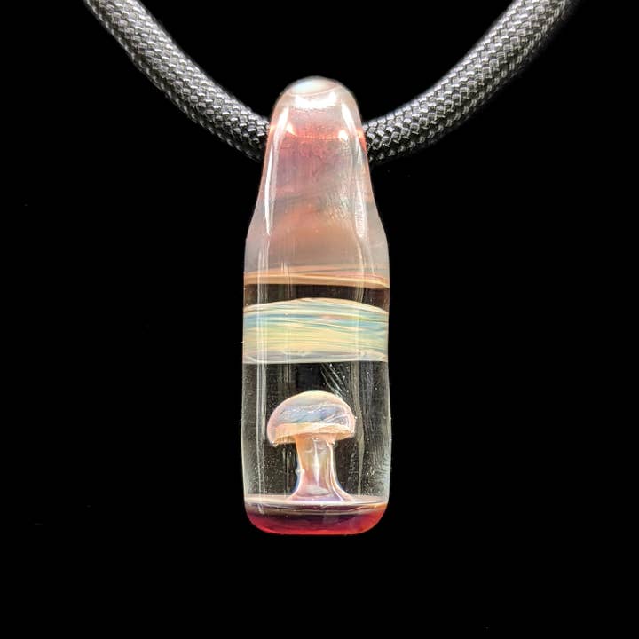 Glass Mushroom Implosion Pendant for wholesale by Fairy Fingers Glass