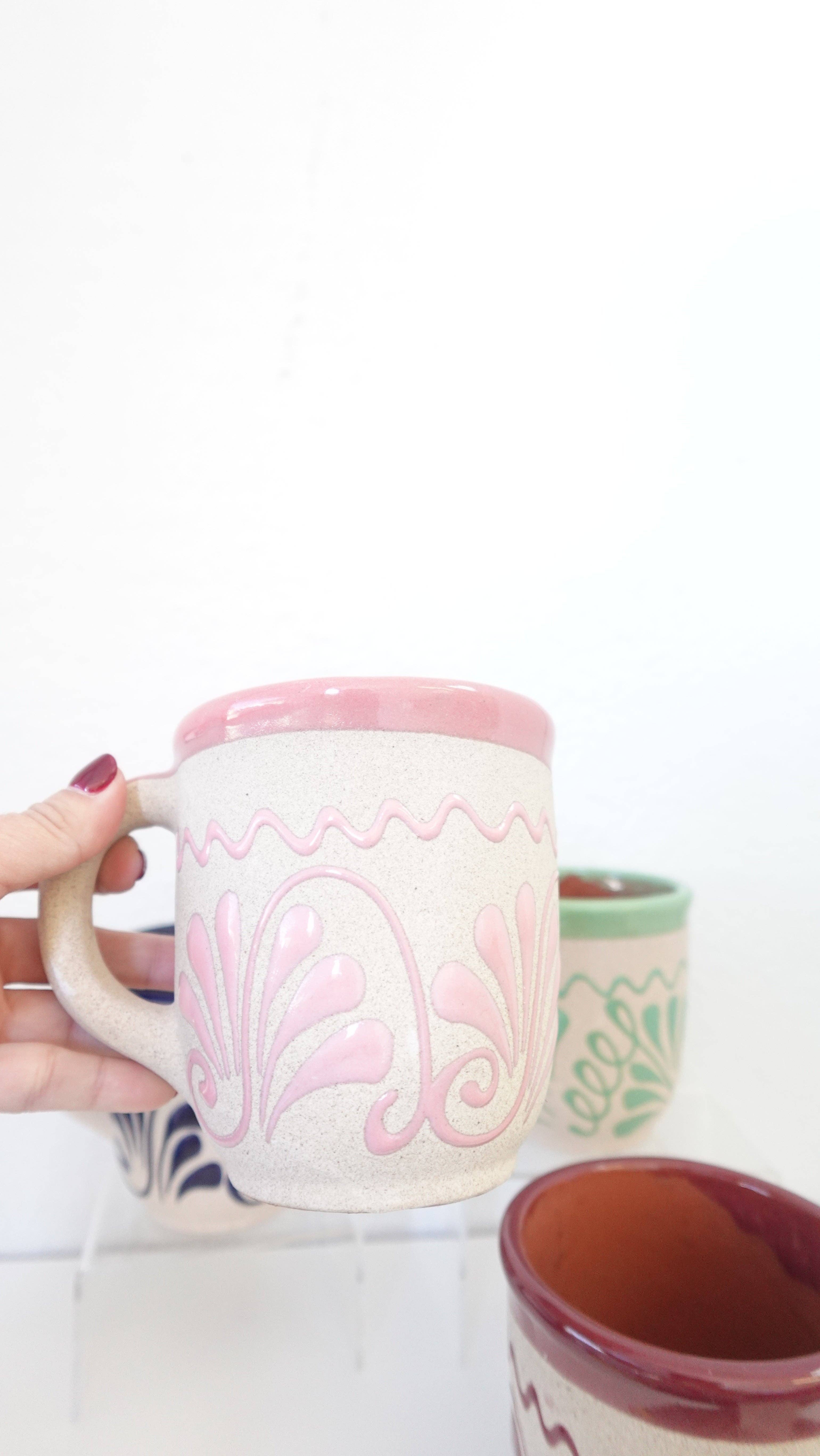 Doña Cata Art - Vente Tasse à café - Tasse à café mexicaine Taza Jarrito en argile4