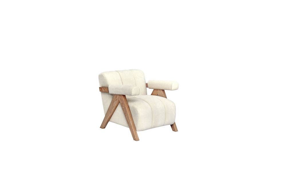 BRUIN Vista Boucle Accentstoel - Stijlvol & Comfortabel Mid-Century Modern Design voor groothandel op Faire6