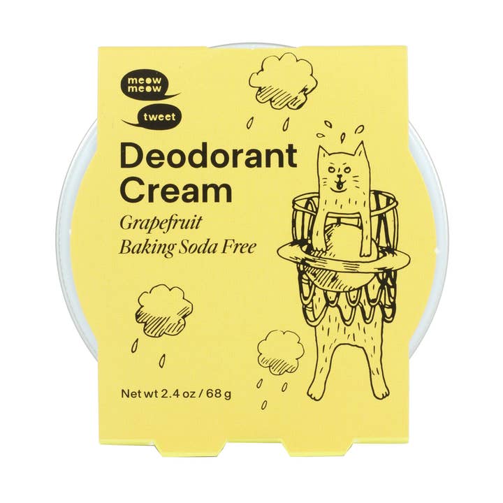 Meow Meow Tweet – wholesale Deodorant – Unisex – Grapefruit Baking Soda Free Deodorant Cream0