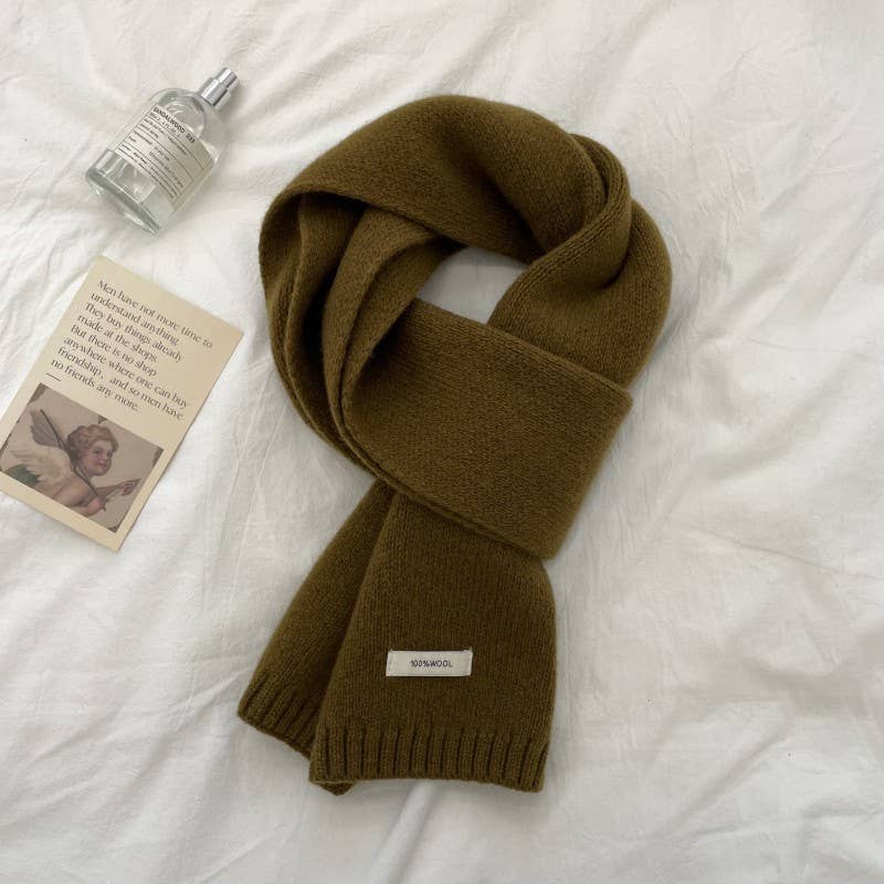 Little Trendy - Wholesale Scarf - Unisex - Wool solid color scarf for men and women3