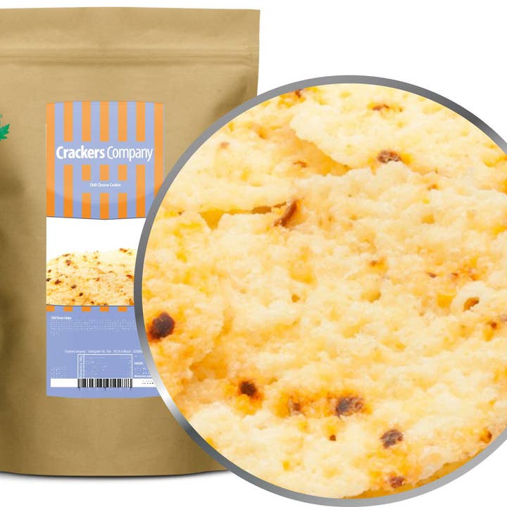 Chilli ost cookie. PU med 8 stk. og 150 g indhold pr stk. for engroshandel hos CrackersCompany
