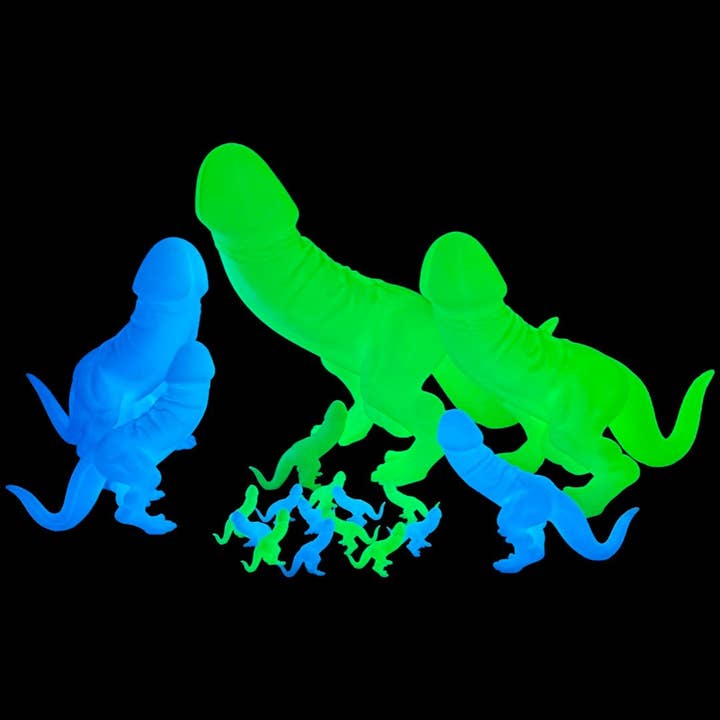 NumanPrints - Wholesale Gag Gift/Novelty Gift - Glow In The Dark! Dino-Dick Dickasaurus Rex Bachelorette