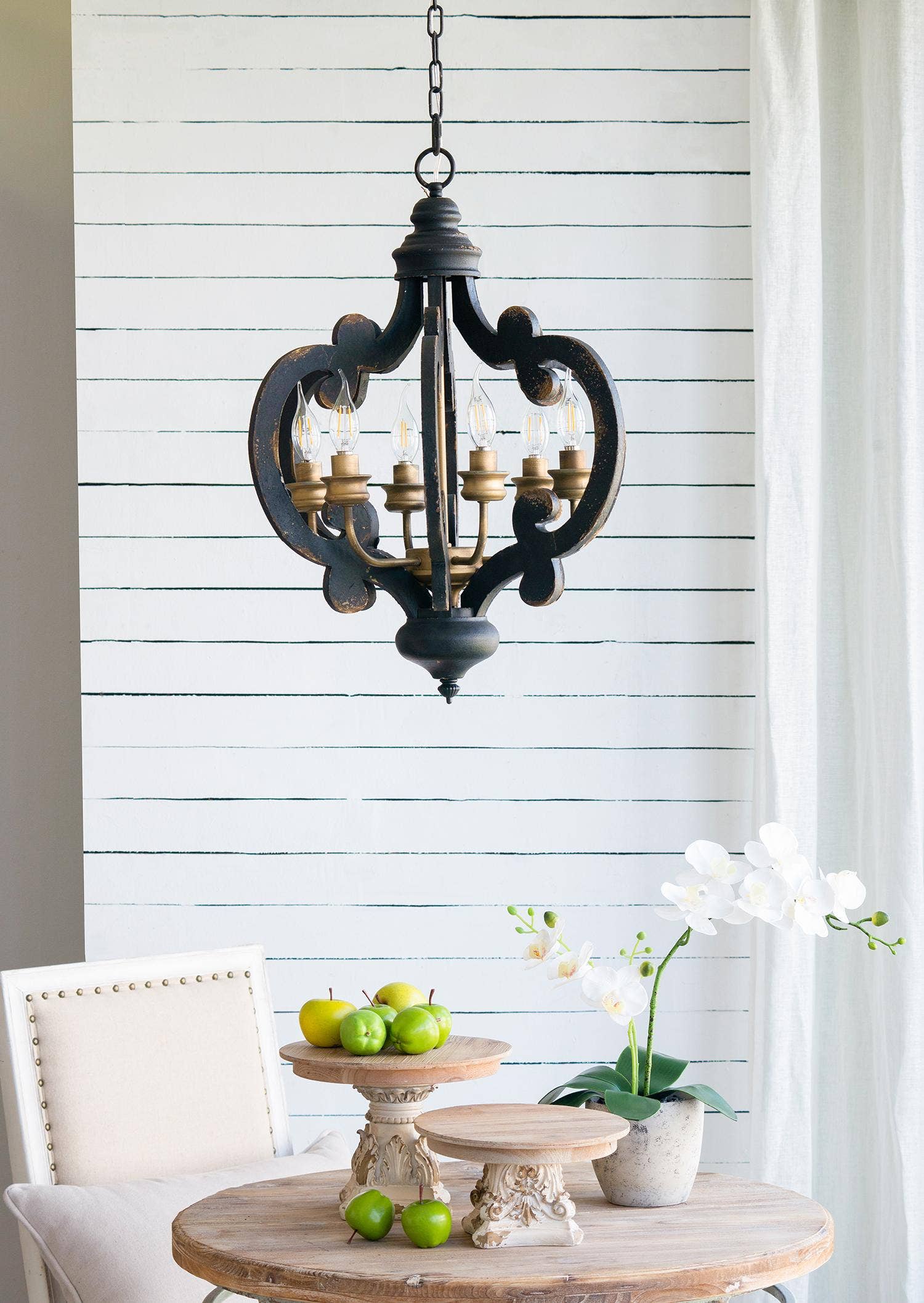 A&B Home Group Inc. - Wholesale Taartplateau - D10,5x7,5" Crème & Bruin Houten Tafelblad Bord6