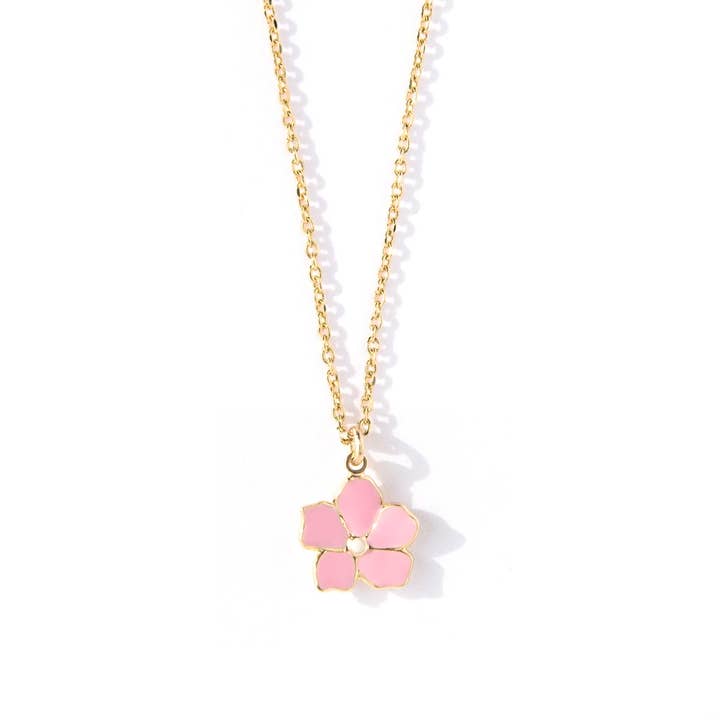 Kimi pink necklace for wholesale by Le Petit Lien de Paris