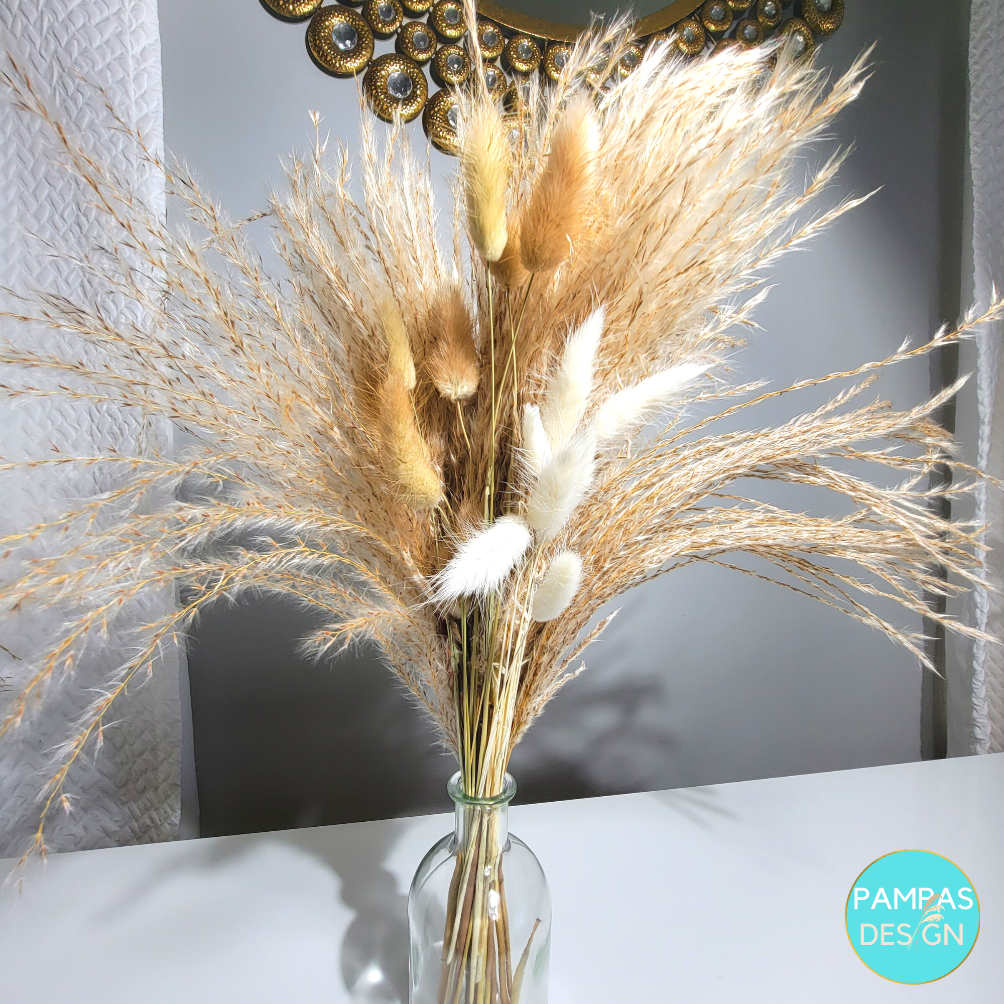 Pampas Design - Wholesale Dried/Pressed Flowers - Pampas Grass Centerpieces including Vase15