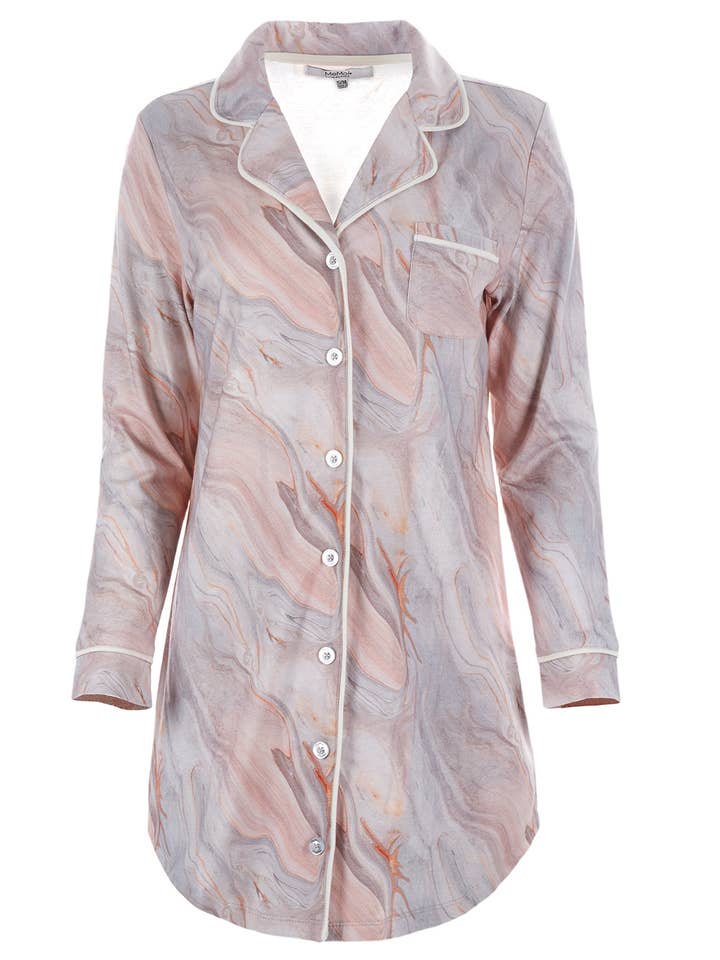 Memoi Marble Nightshirt for wholesale by Infinity Classics International Inc.