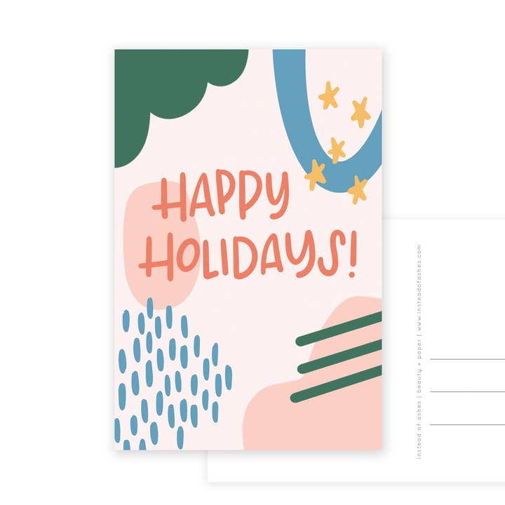 Set de 10 cartes postales - Joyeuses fêtes - Noël pour la vente par Instead of Ashes