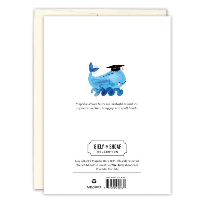 Biely & Shoaf - Wholesale Graduation card - Whale Done Graduation Card2
