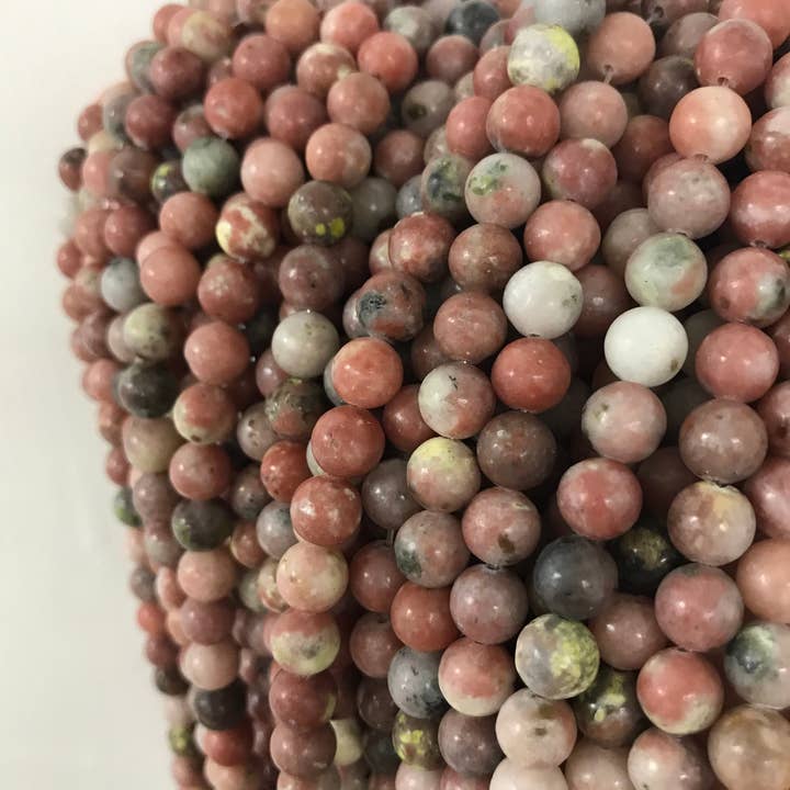Round Blossom Dyed Jade Beads, Round Jade Beads, Dyed Jade Dyed Jade Beads Stone Gemstone Beads, Round Dyed Jade Beads, Jewelry Supplies for wholesale by The Bead Bazaar