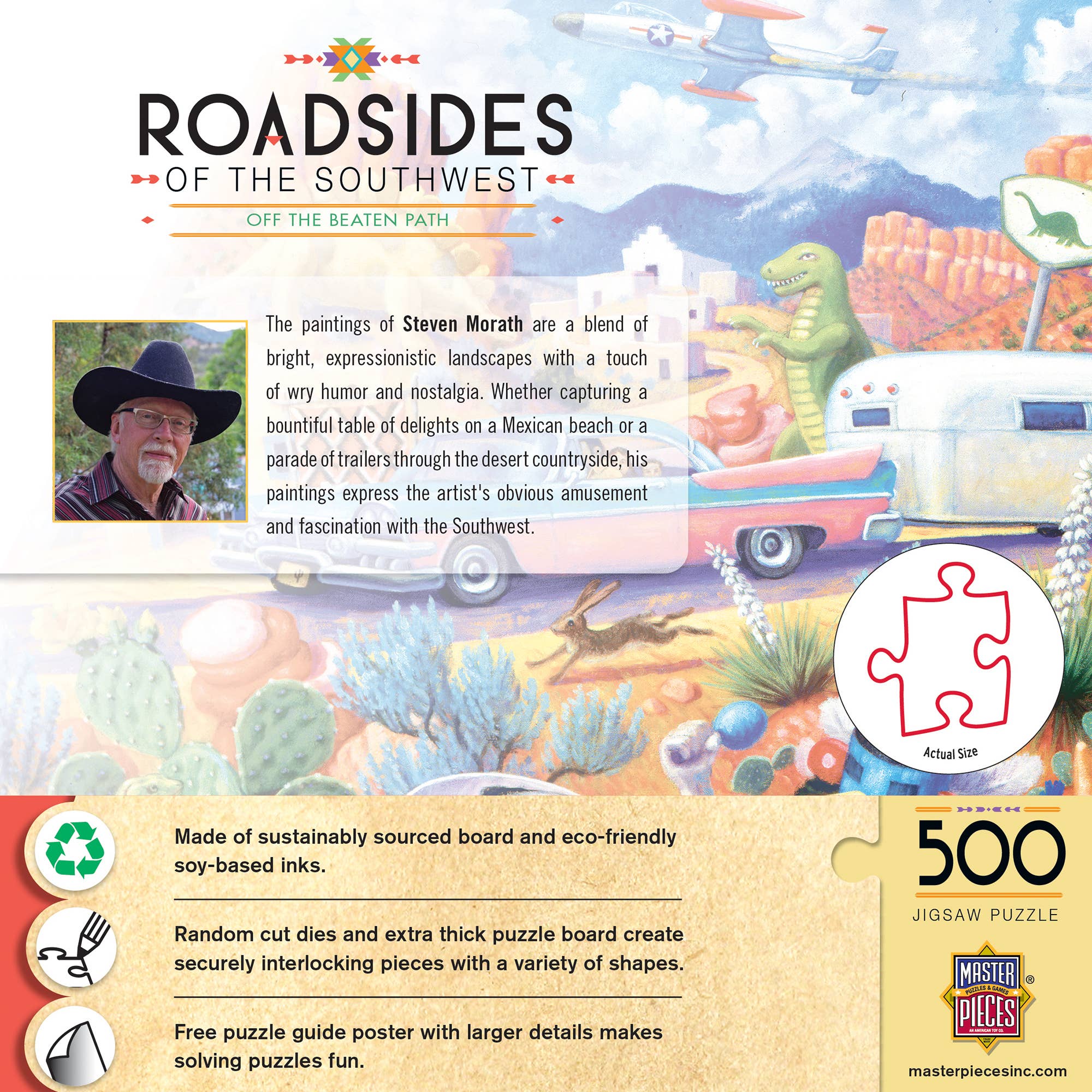 Masterpieces Puzzles - Wholesale Puzzle - Adult - Roadsides of the Southwest - Off the Beaten Path 500 Piece2