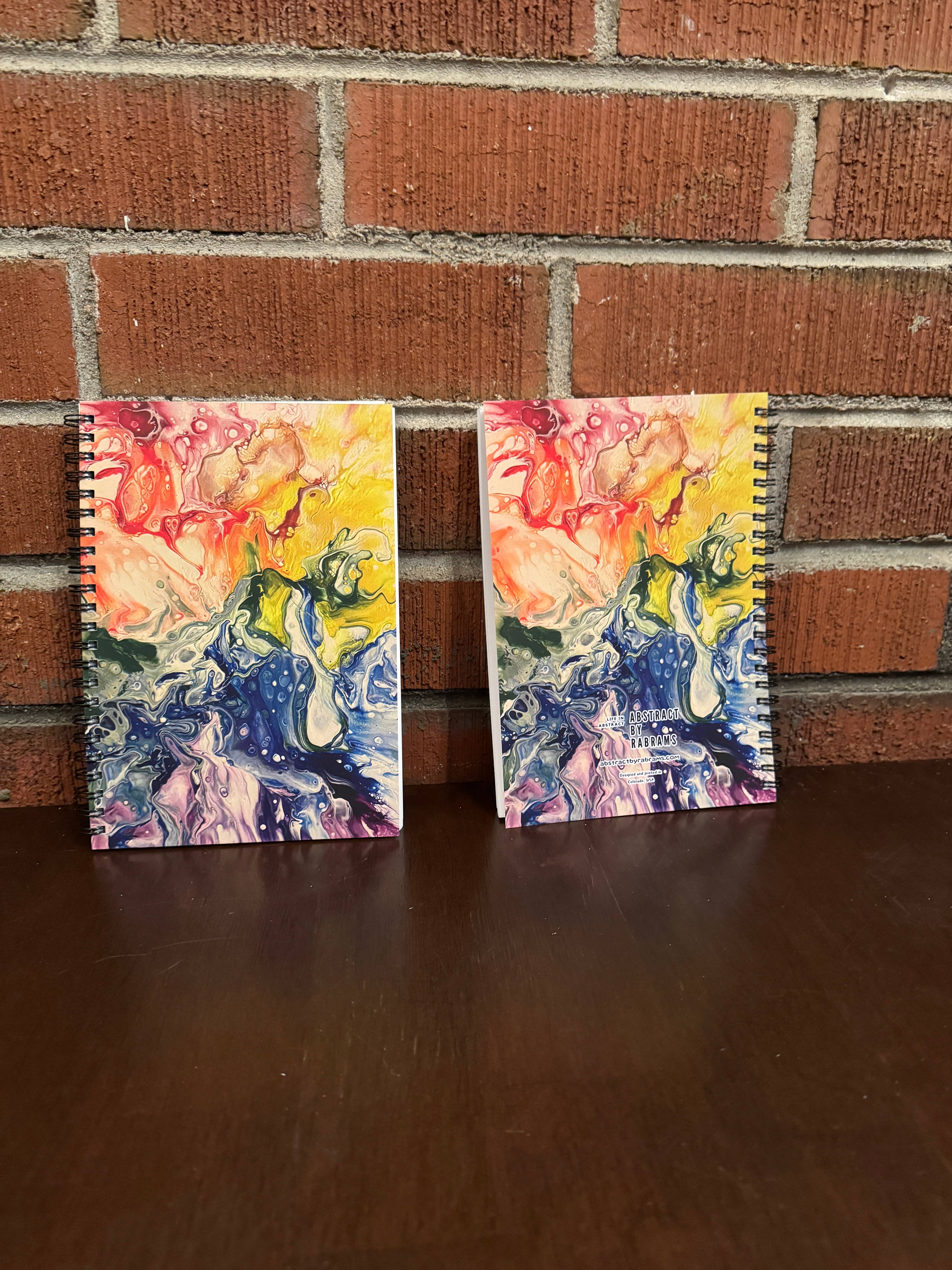AbstractbyRabrams - Wholesale Notebook - Rainbow Soft Touch Wire-O Notebook -  5.5"x8" - LGBTQ+ 4