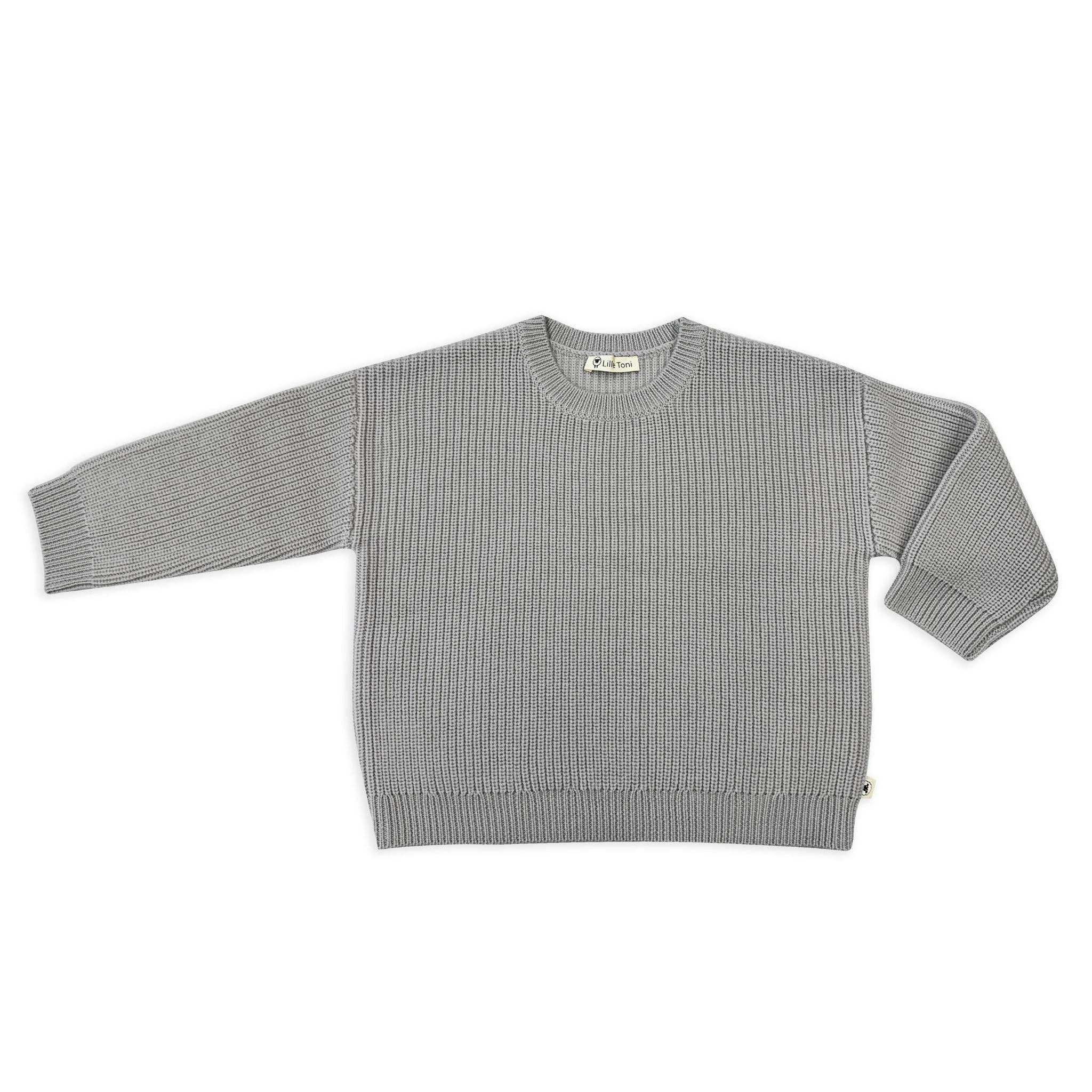 LILLE TONI - Wholesale Knit Sweater - Baby - Sweater "Paul" in gray melange1