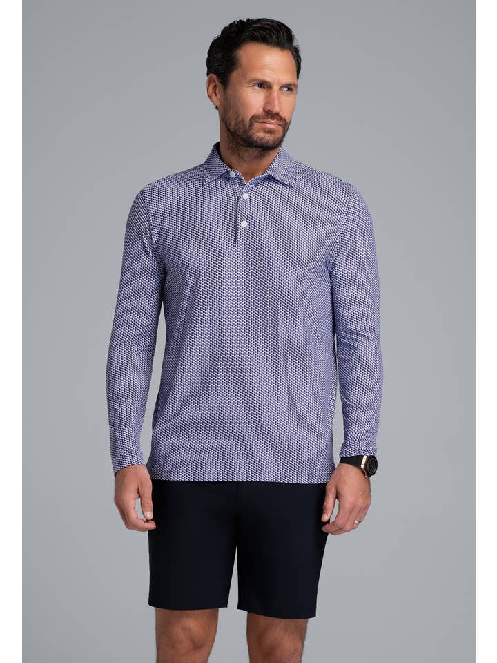 IBKÜL - Wholesale Polo - Men's - Cube Art Long Sleeve Polo17