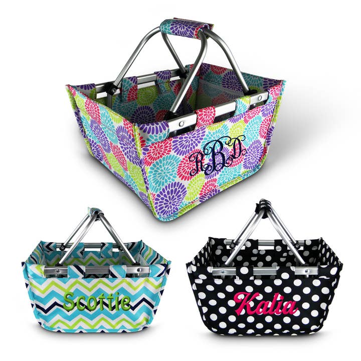 K103 | MINI MARKET TOTE - PRINTED for wholesale by RED TO PURPLE LLC
