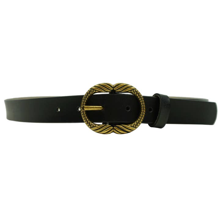 Anais - Wholesale Belt - Women's - Solid belt with golden buckle CT35573