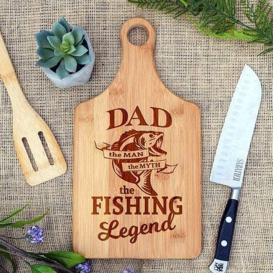 Dad Fishing Legend Paddle Board for wholesale by Our Board Boutique