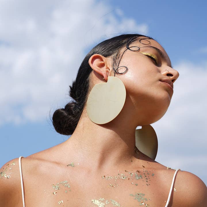 Laka Luka - Wholesale Hoop Earrings - Oversized African Geometric Statement Large Hoop Earrings2