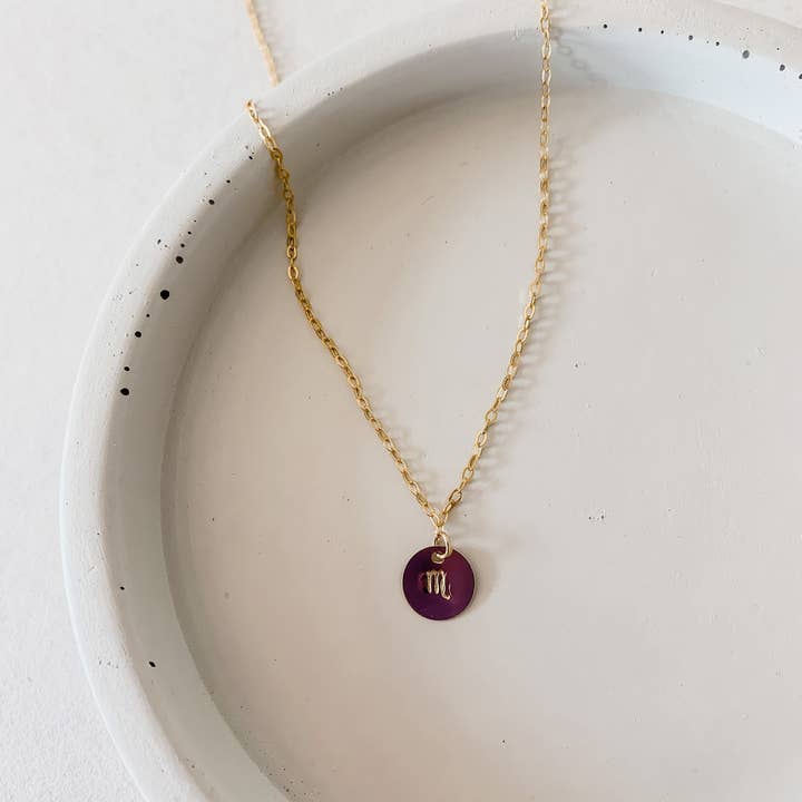 Simply Jules Jewelry – wholesale Pendant/charm necklace – Zodiac Coin Necklace1