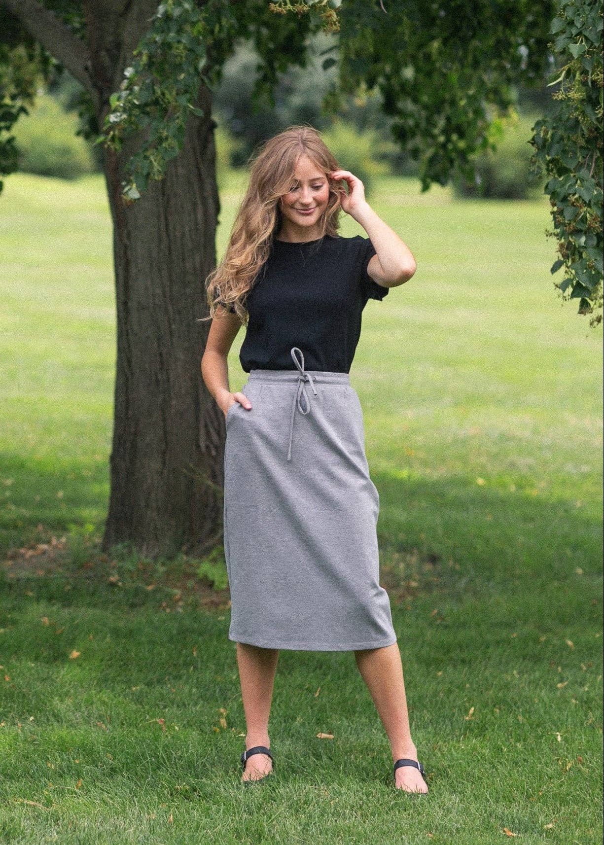 Inherit Clothing Company - Wholesale Rok - Dames - Jordan Knit midi-rok0