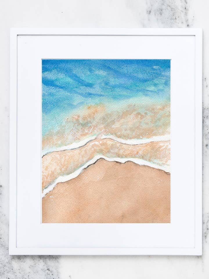 Lake Michigan Sandy Shore Fine Art Print 5x7 for wholesale by Crissie Vitale Creative