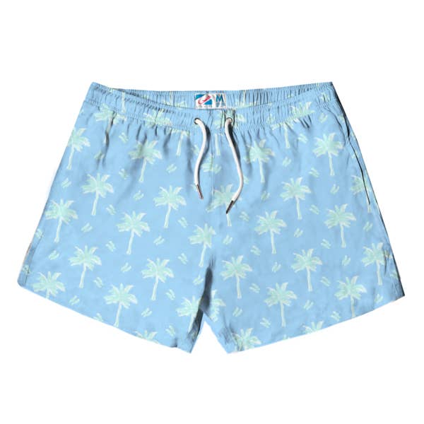 Bermies - Wholesale Swim Shorts - Men's - Pastel Palms - 4 inch