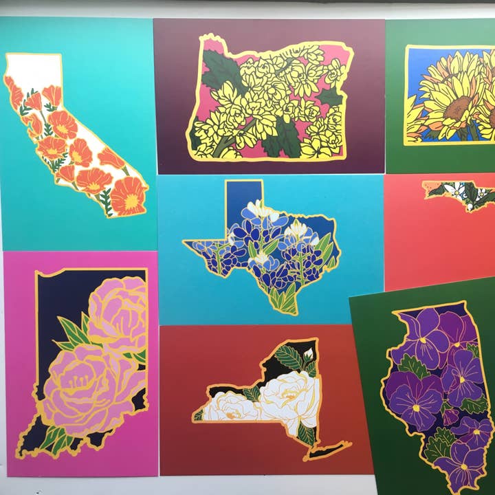 Lil Boat Boutique - Wholesale Postcard - California Poppy 4x6" Print Postcard4