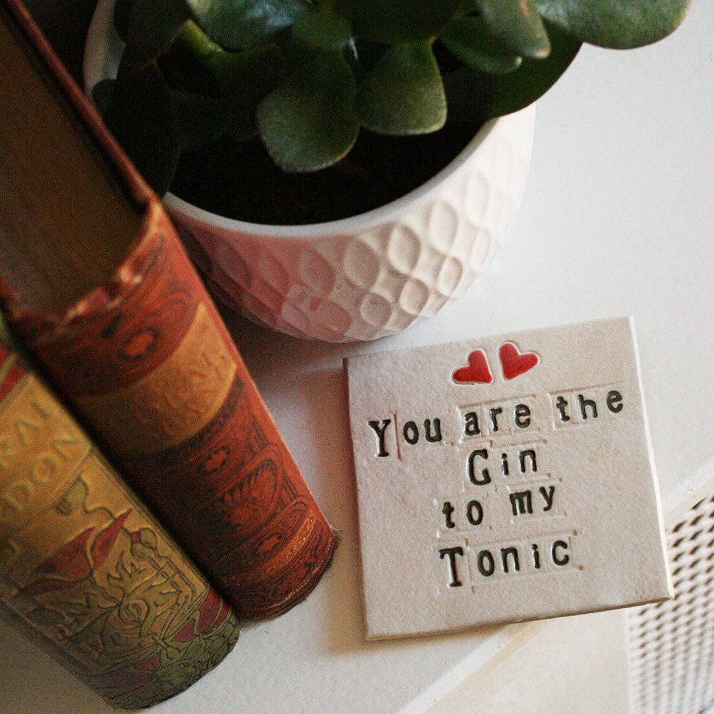 Juliet Reeves Designs – wholesale Coasters – Gin To My Tonic Ceramic Coaster5