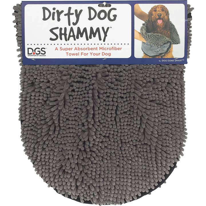 DGS Dirty Dog Shammy Towel Grey for wholesale by King Wholesale Pet Goods