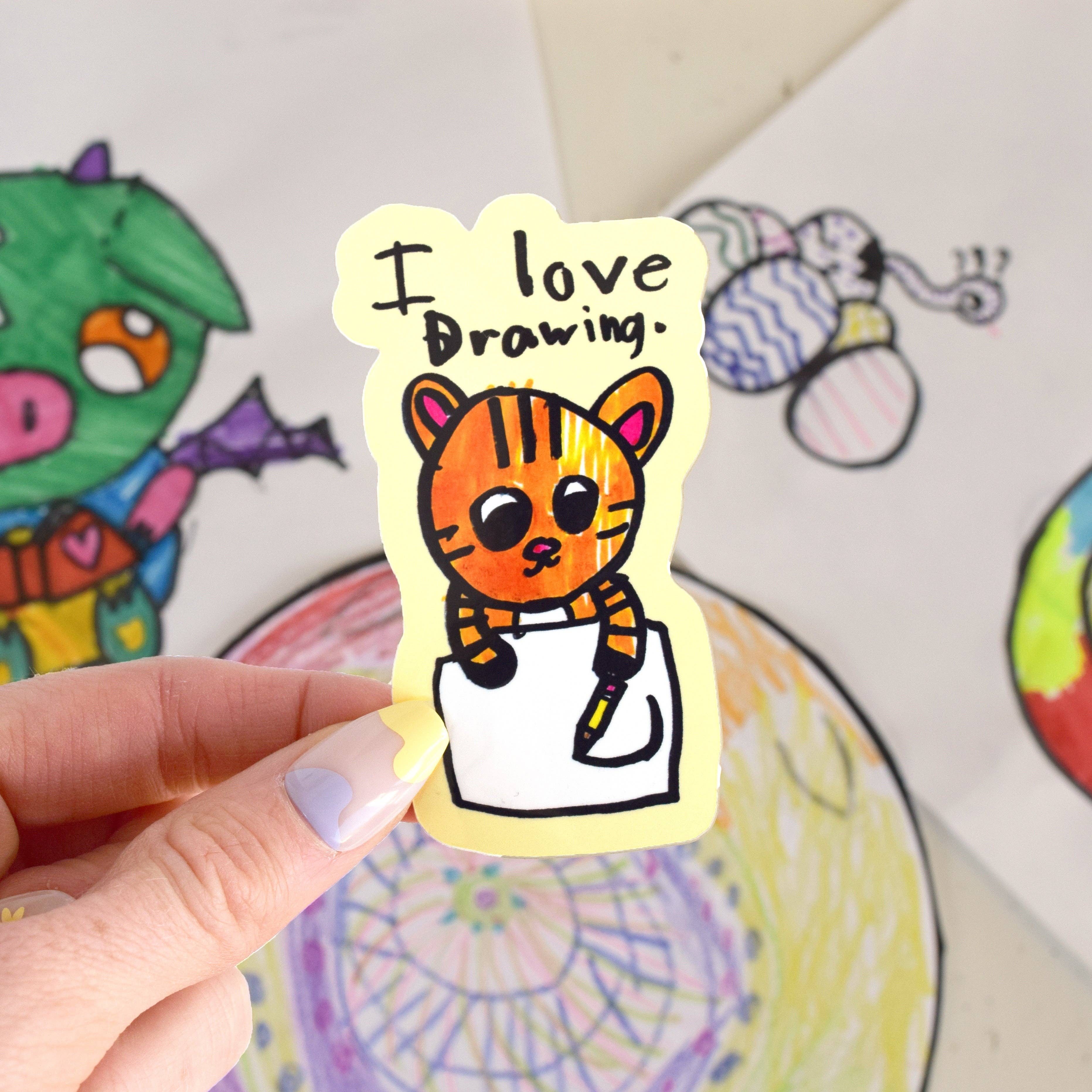 Sugarnova - Wholesale Sticker - I Love Drawing Sticker0